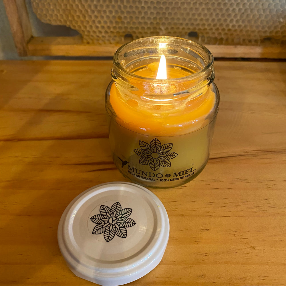 VELA NATURAL 100% CERA DE ABEJAS